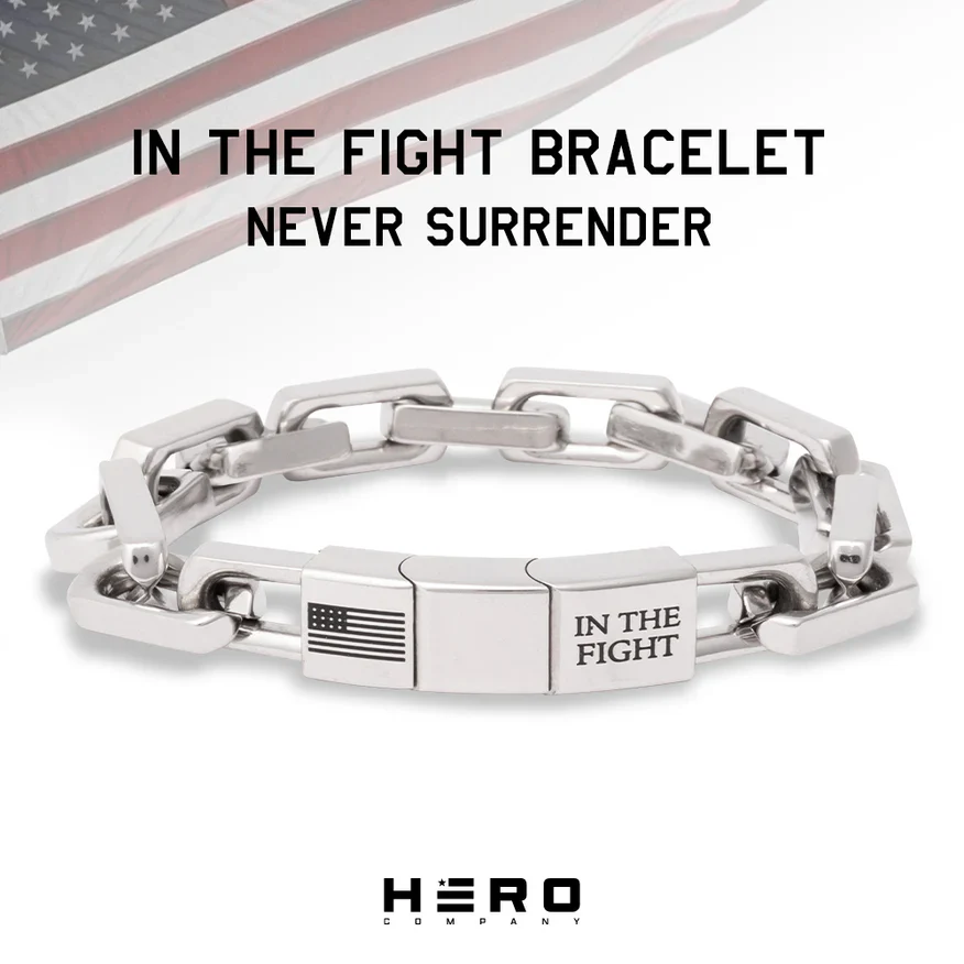 Additional 1/2" Length Extender Link for In The Fight-Never Surrender Bracelet - Image 2