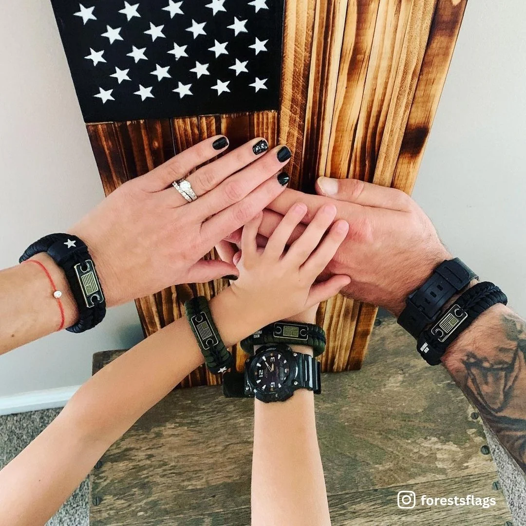 Band Of Brothers Desert Camo Paracord Bracelets - Set of 3 - Image 14