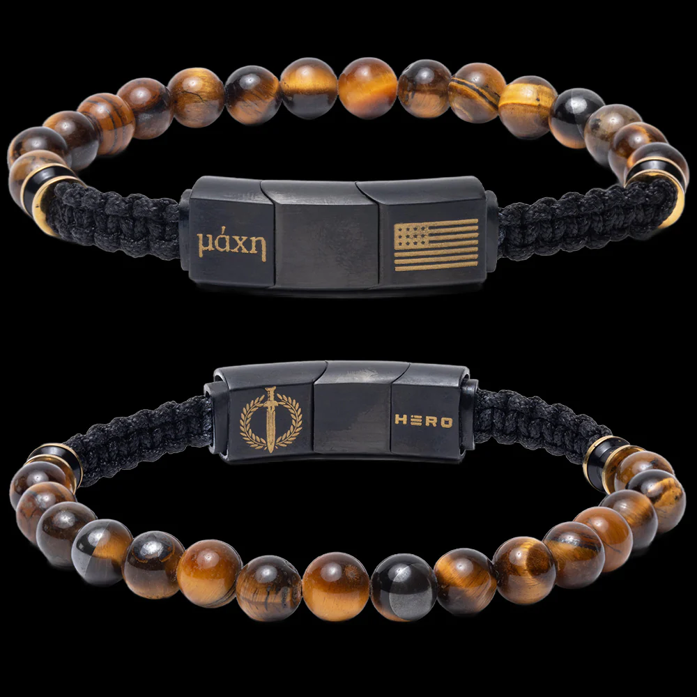 35% Off Early Bird Father's Day Offer- Tiger's Eye Battle Beaded Bracelet - Image 3