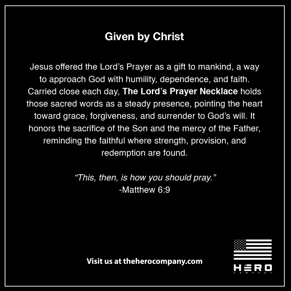 Deal 33% Off! The Lord’s Prayer Crown of Thorns Necklace - Helps Pair Veterans With A Service Dog Or Shelter Dog - Image 11