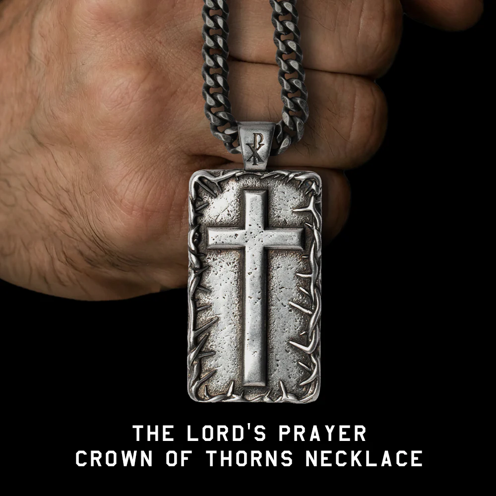 Deal 33% Off! The Lord’s Prayer Crown of Thorns Necklace - Helps Pair Veterans With A Service Dog Or Shelter Dog - Image 6