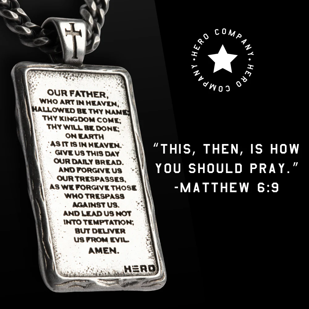 Deal 33% Off! The Lord’s Prayer Crown of Thorns Necklace - Helps Pair Veterans With A Service Dog Or Shelter Dog - Image 2