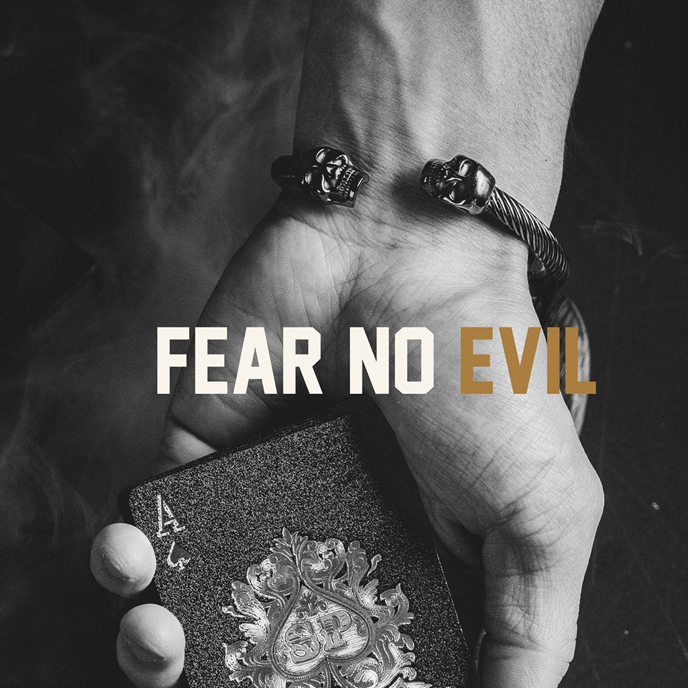 Limited Time Offer - FEAR NO EVIL- Twisted Cable Bracelet - Image 4
