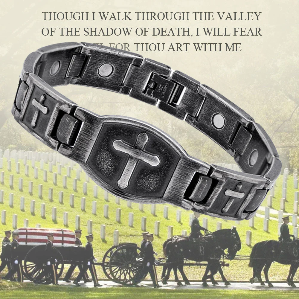 35% Off Early Bird Father's Day Offer -'For The Fallen' Arlington Magnetic Bracelet - Image 19