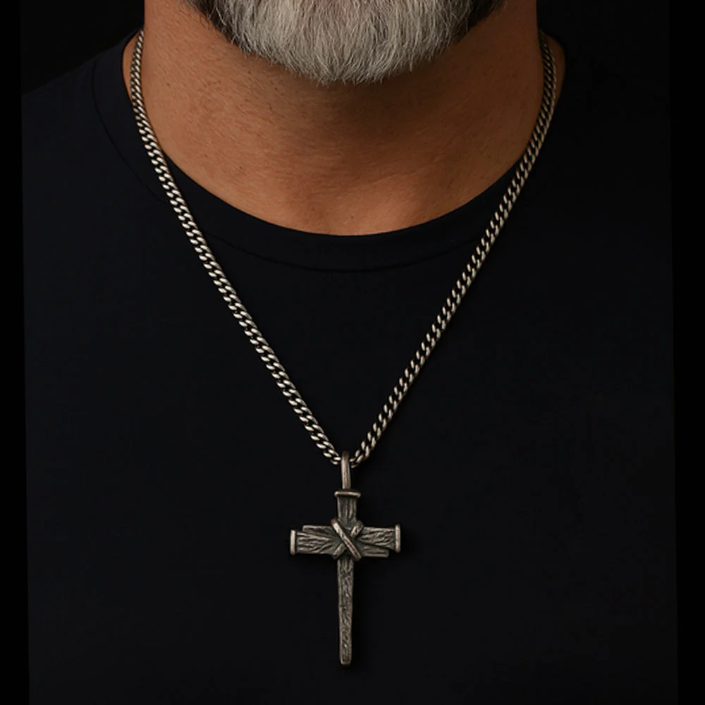 Deal 33% Off! Nailed to the Cross Galatians 2:20 Necklace - Helps Pair Veterans With A Service Dog Or Shelter Dog - Image 2