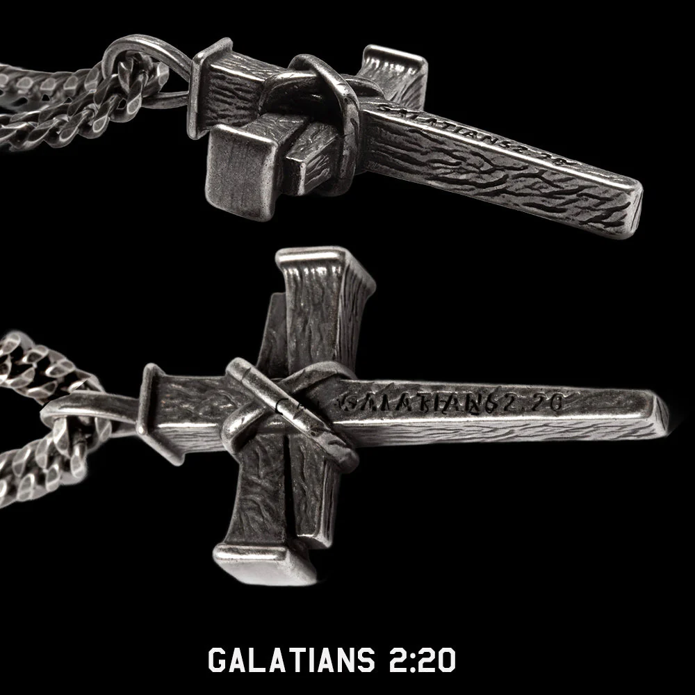 Deal 33% Off! Nailed to the Cross Galatians 2:20 Necklace - Helps Pair Veterans With A Service Dog Or Shelter Dog - Image 3