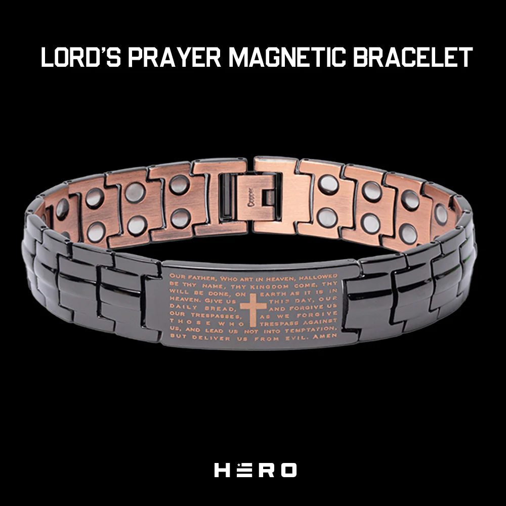 Deal 33% Off! Power of the Lord’s Prayer Magnetic Copper Bracelet : Helps Pair Veterans With A Service Dog Or Shelter Dog