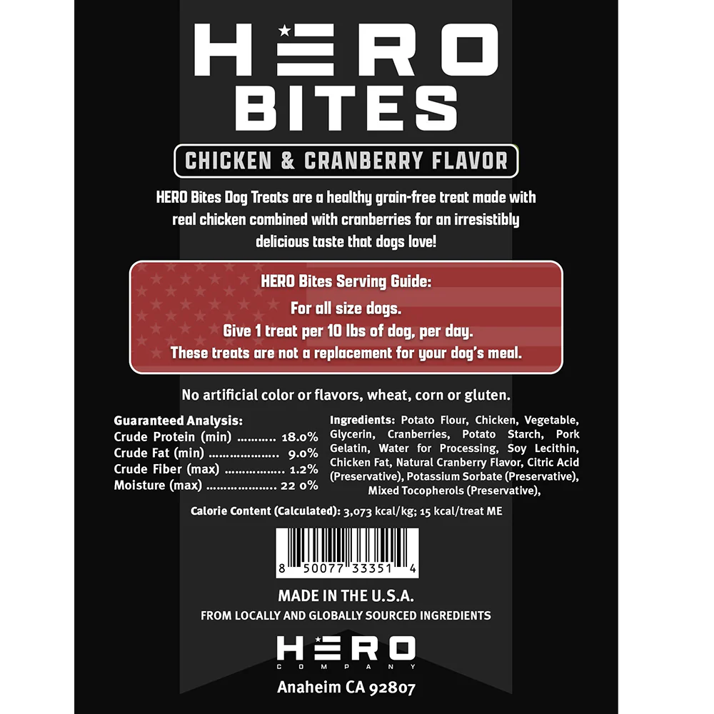 FREE Hero Bites with Purchase of The Hero Company Men's Dogs & Freedom Tee: Helps Pair Veterans With A Service Dog or Shelter Dog - Image 7