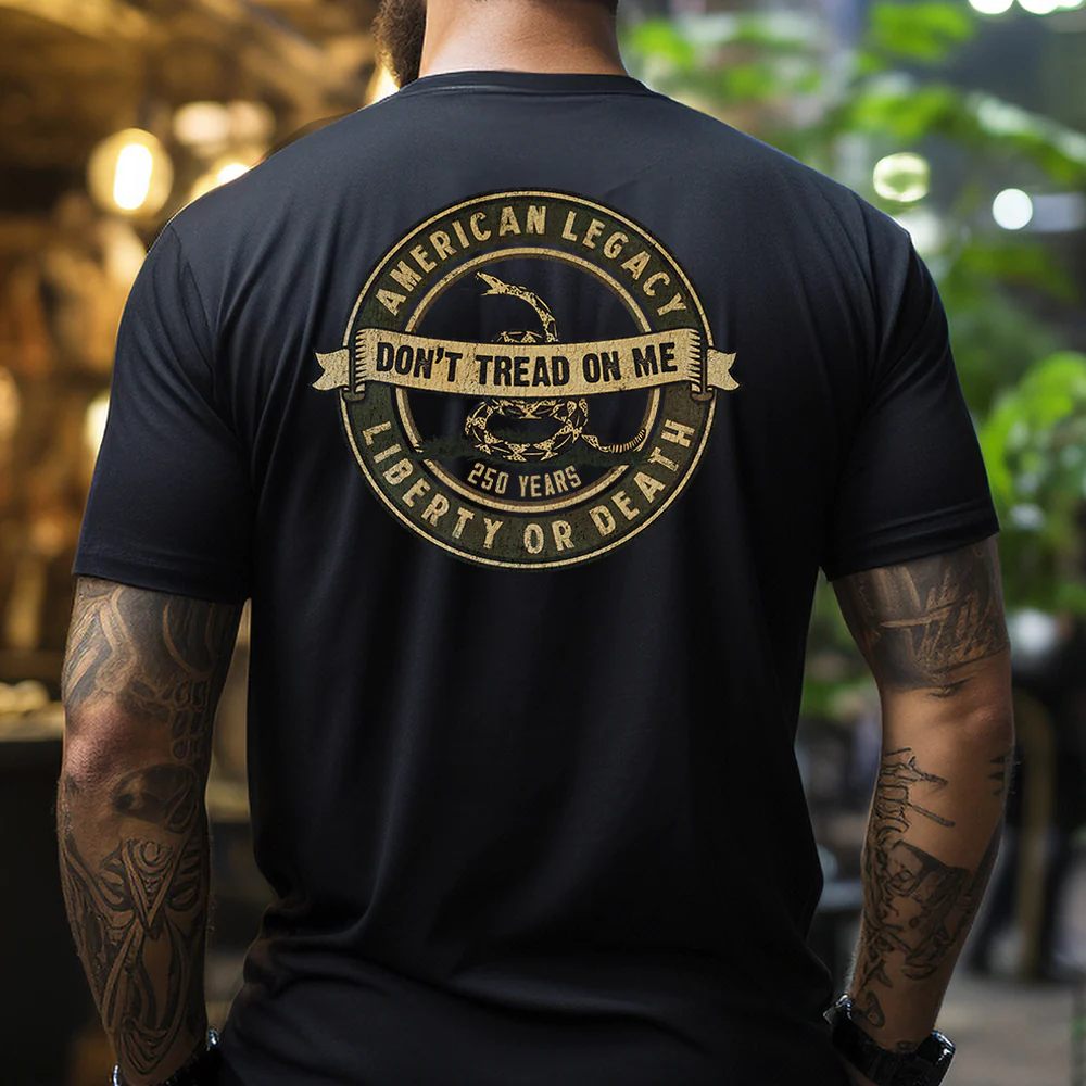 Hero Company Men's American Legacy 250 Years Black Tee