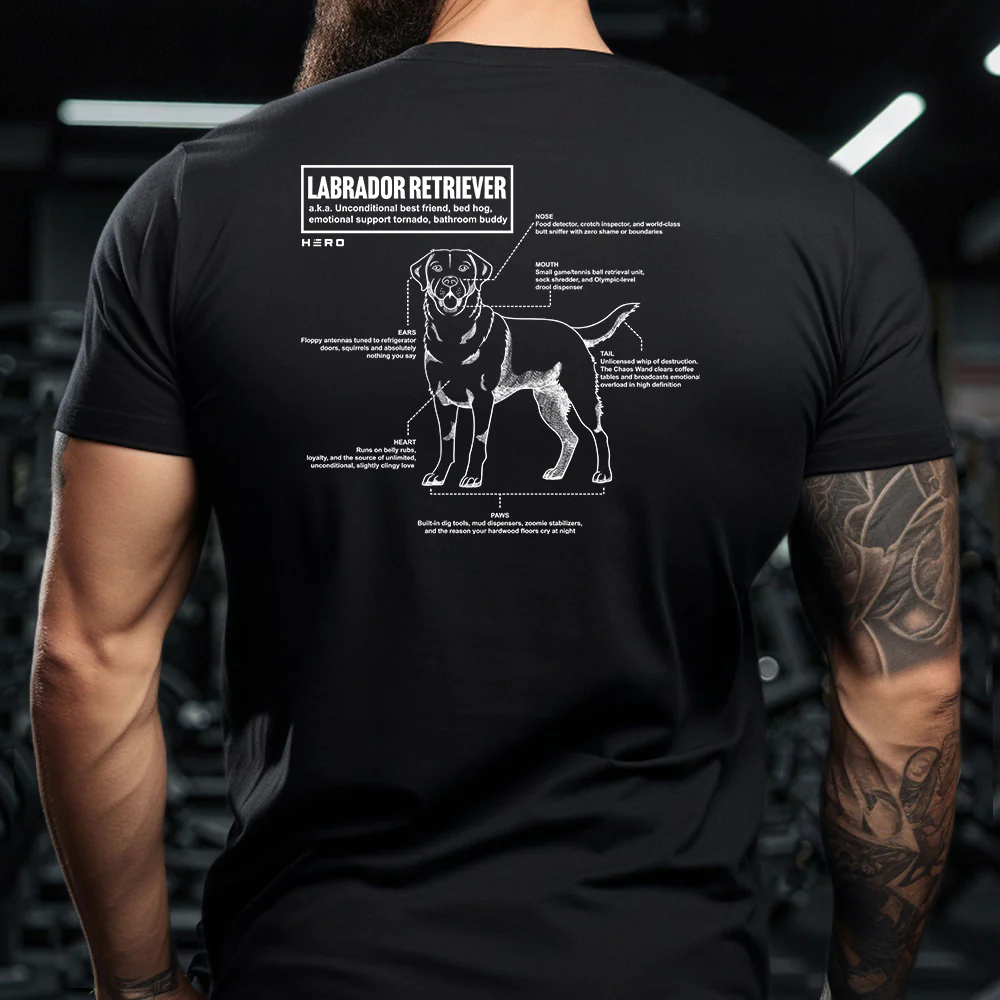 Hero Company Men's Unconditional Best Friend Labrador Retriever Tee