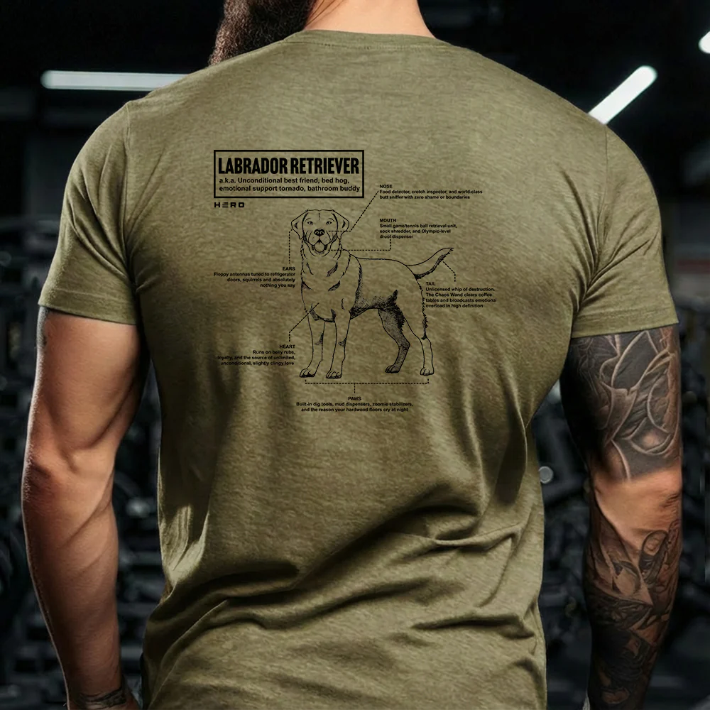 Hero Company Men's Unconditional Best Friend Labrador Retriever Tee - Image 10