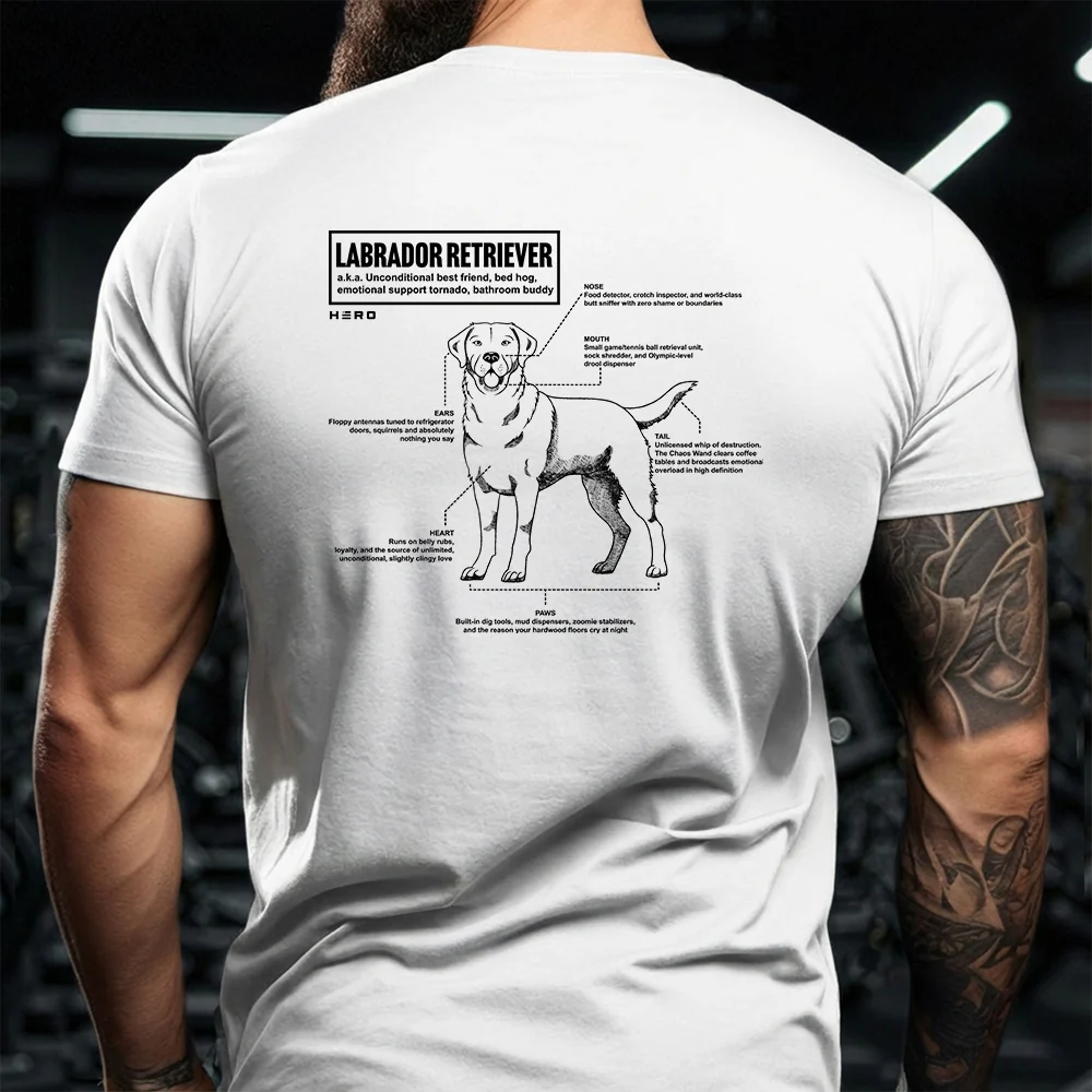 Hero Company Men's Unconditional Best Friend Labrador Retriever Tee - Image 13