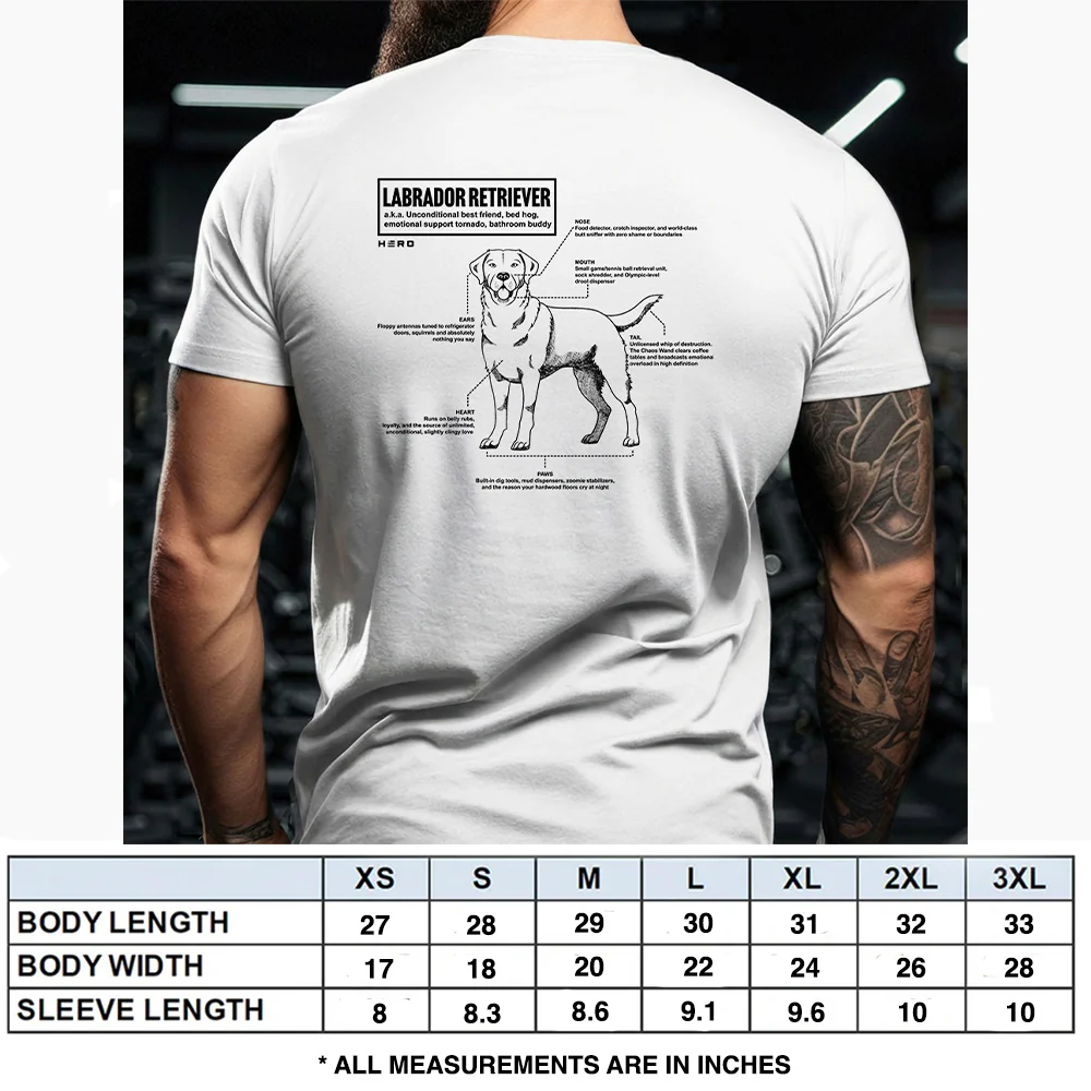Hero Company Men's Unconditional Best Friend Labrador Retriever Tee - Image 16