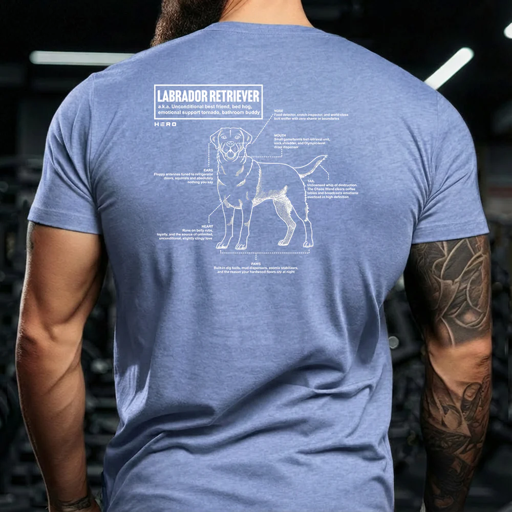 Hero Company Men's Unconditional Best Friend Labrador Retriever Tee - Image 4