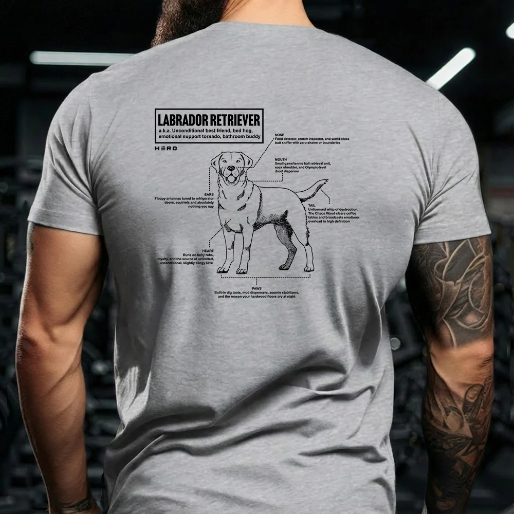Hero Company Men's Unconditional Best Friend Labrador Retriever Tee - Image 7