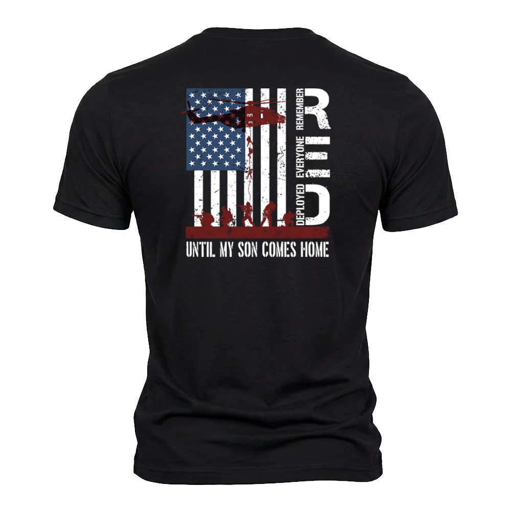 Hero Company Men's Until My Son Comes Home Black Tee