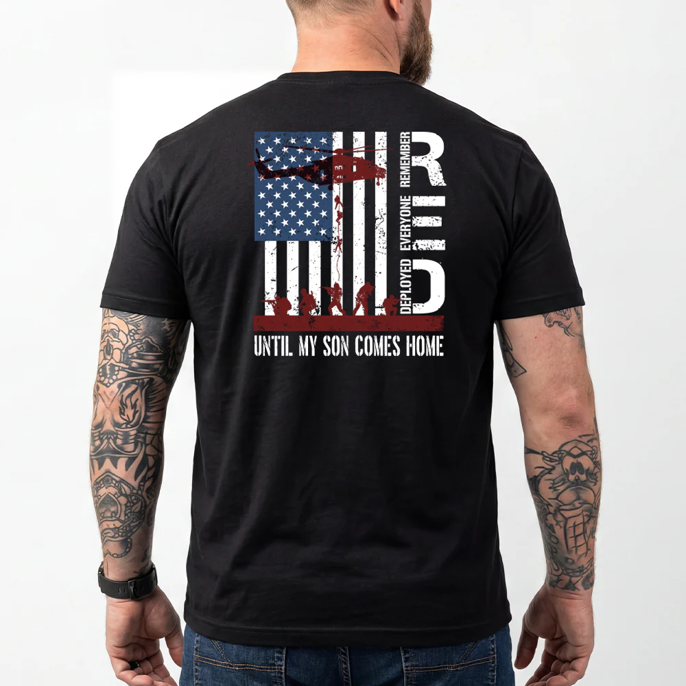 Hero Company Men's Until My Son Comes Home Black Tee - Image 2