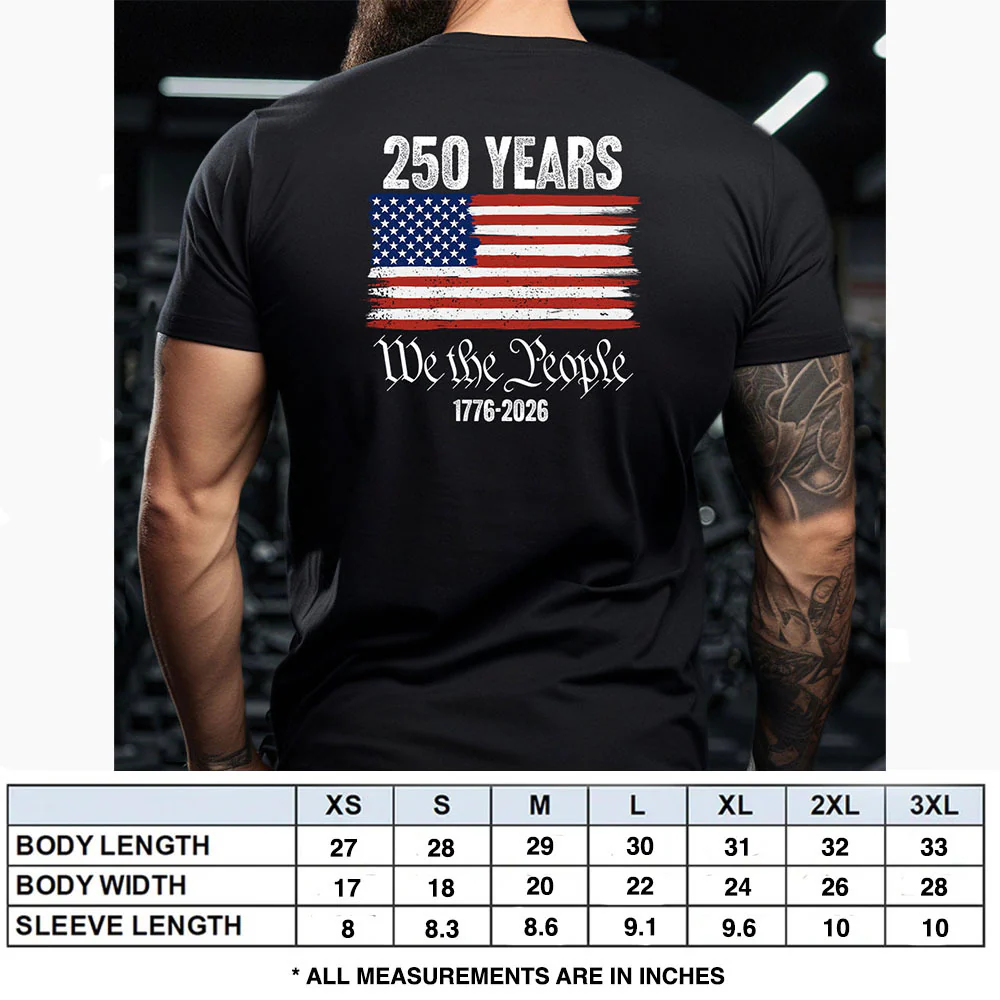 Hero Company Men's We The People 250th Anniversary Black Tee - Image 4