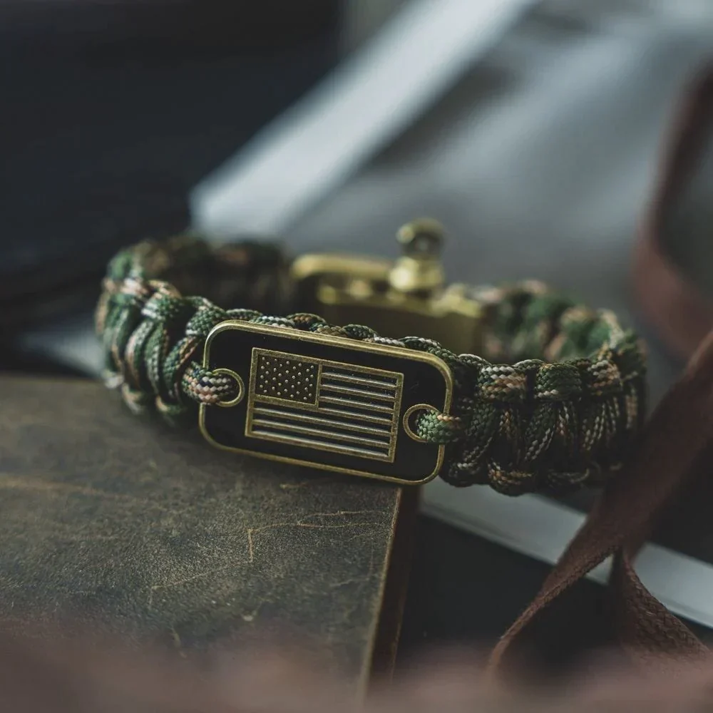 Band Of Brothers Camo Paracord Bracelets - Set of 2 - Image 3