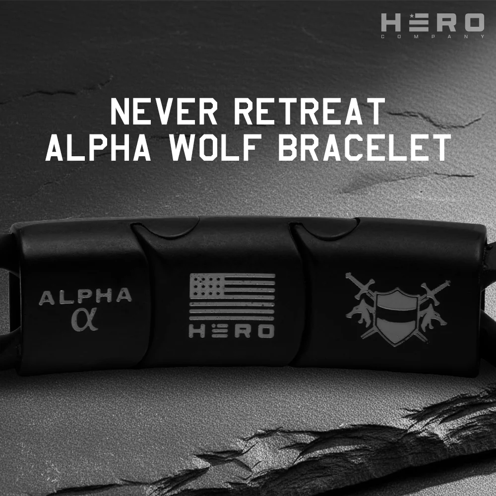Military Appreciation DEAL! R.E.D. Tiger's Eye Never Forget Bracelet and Never Retreat Alpha Wolf Cuban Link Necklace: Helps Pair Veterans With A Service Dog Or Shelter Dog - Image 13