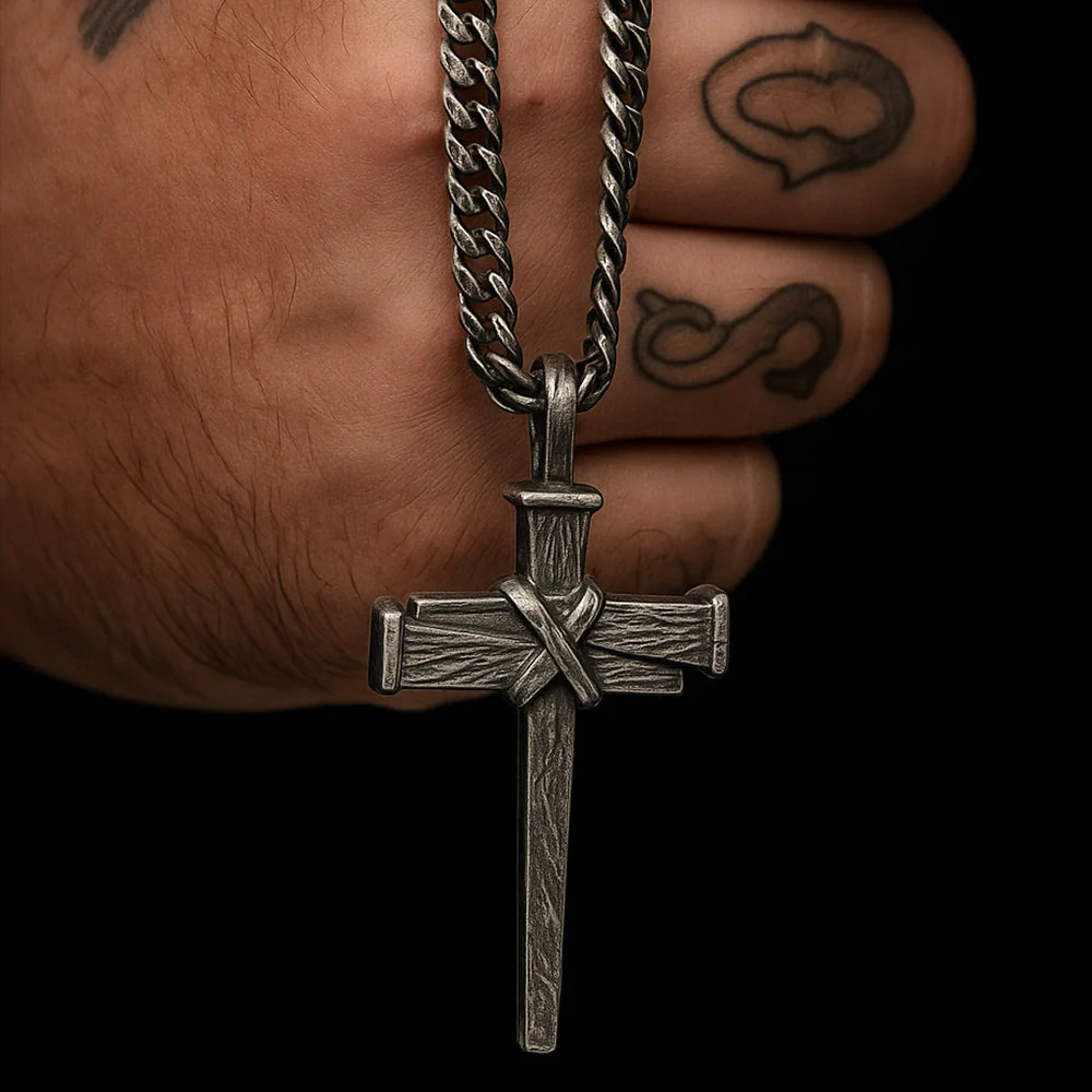 Levi & Roy -Nailed to the Cross Galatians 2:20 Necklace - Helps Pair Veterans With A Service Dog Or Shelter Dog - Image 2