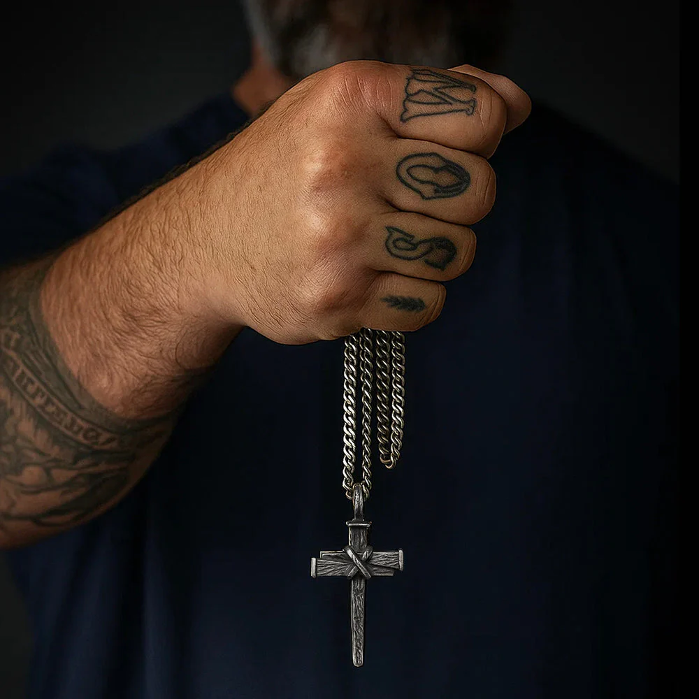 Levi & Roy -Nailed to the Cross Galatians 2:20 Necklace - Helps Pair Veterans With A Service Dog Or Shelter Dog - Image 5