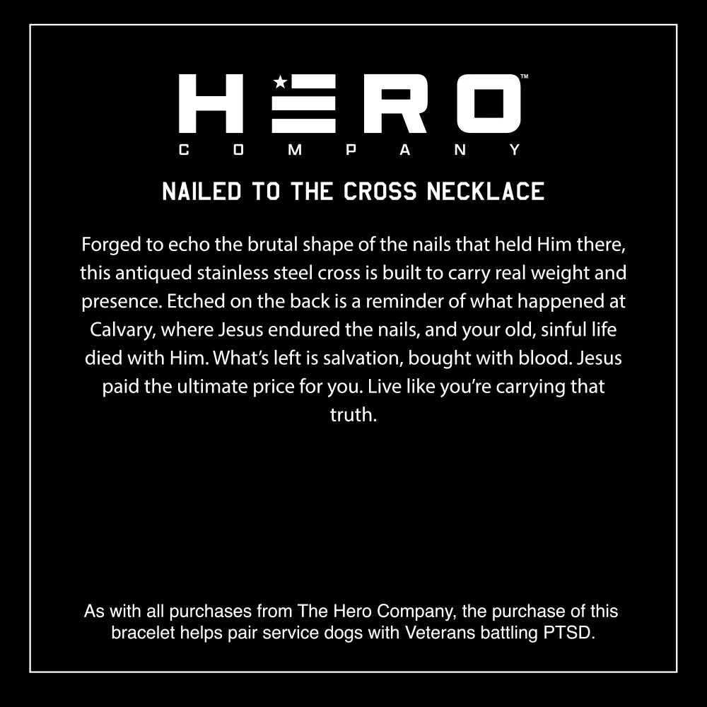 Levi & Roy -Nailed to the Cross Galatians 2:20 Necklace - Helps Pair Veterans With A Service Dog Or Shelter Dog - Image 7