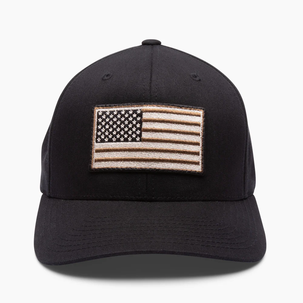 The Hero Company American Flag Hat - Black