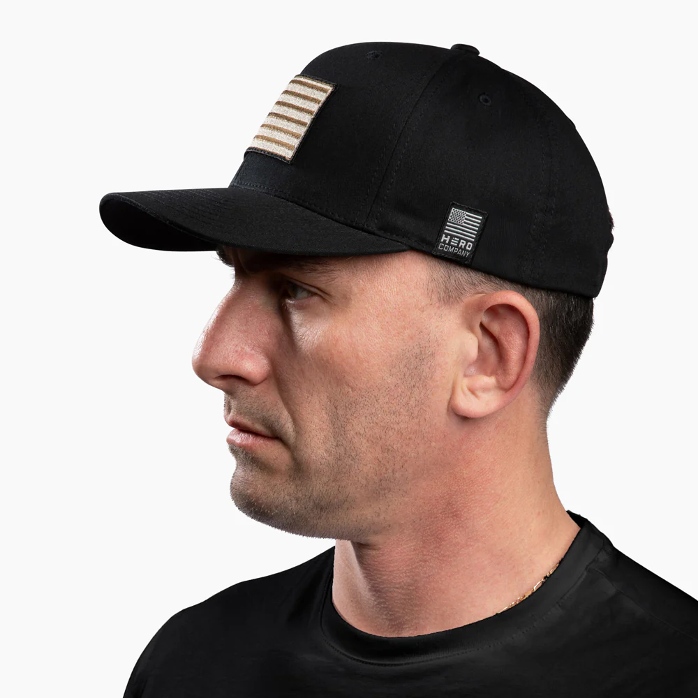 The Hero Company American Flag Hat - Black - Image 5