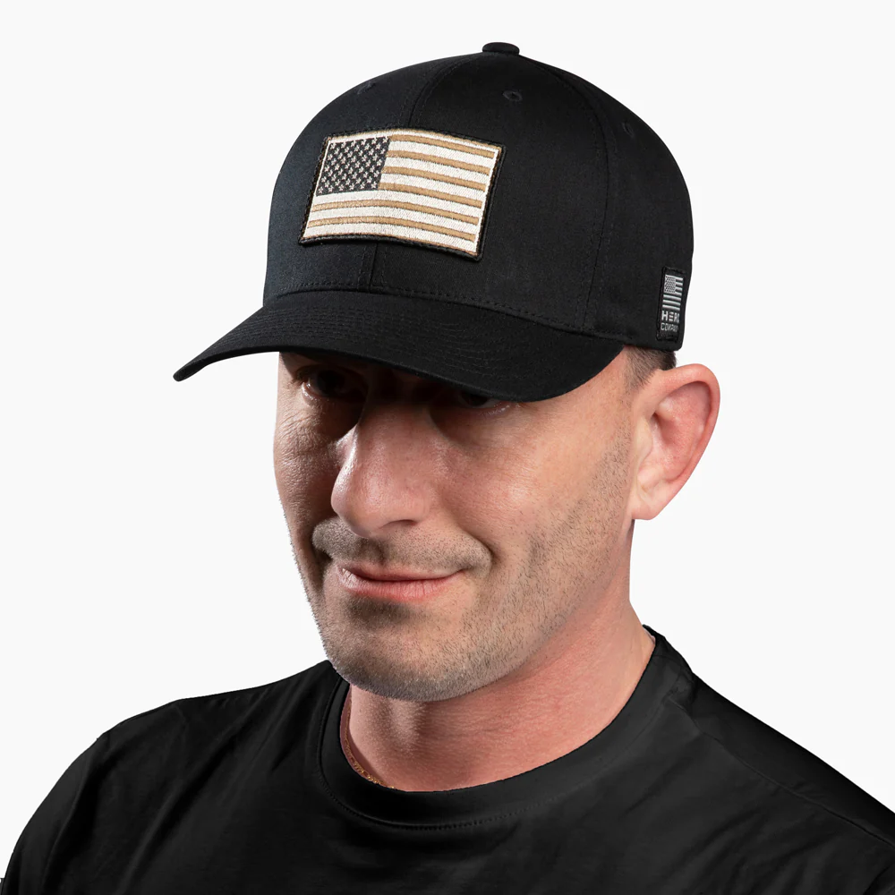 The Hero Company American Flag Hat - Black - Image 6