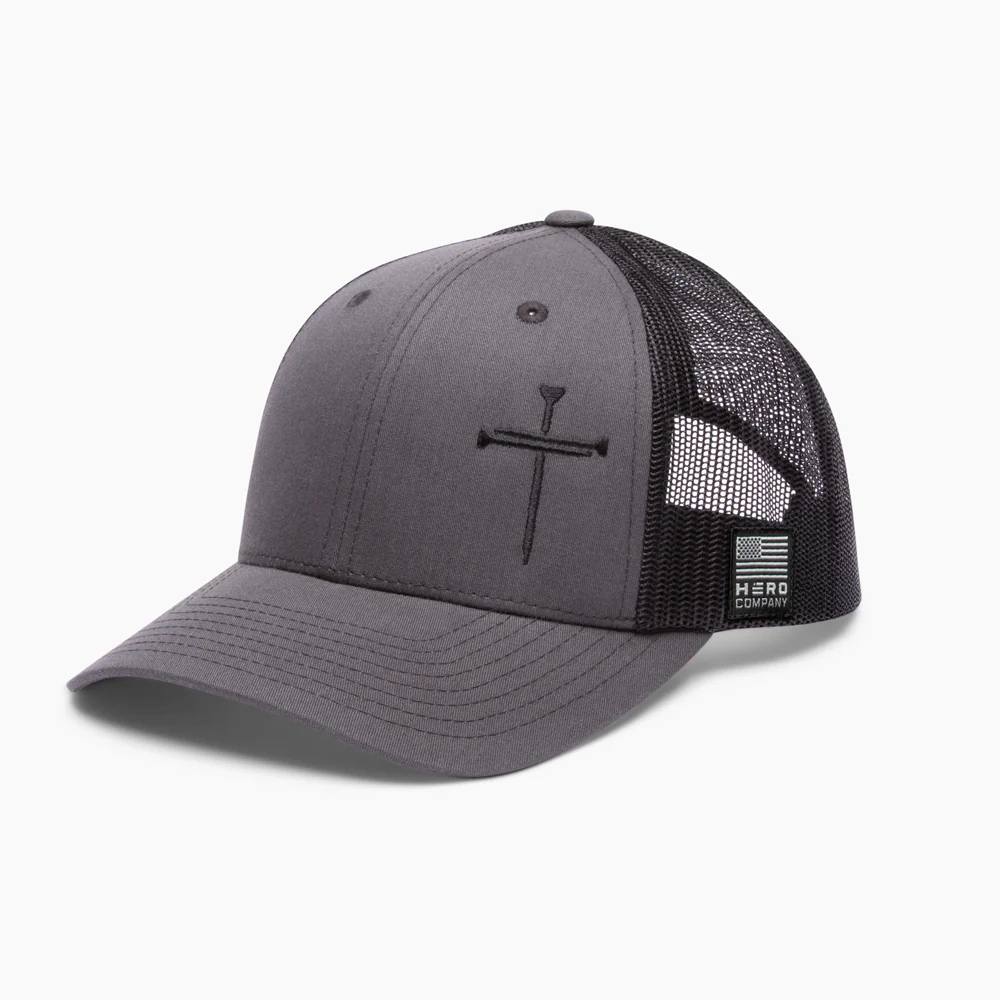 The Hero Company Cross of Nails Hat - Charcoal - Image 3