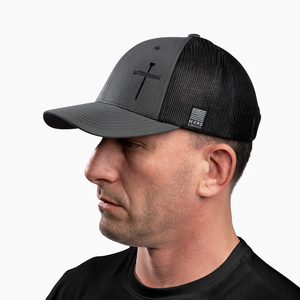 The Hero Company Cross of Nails Hat - Charcoal - Image 5