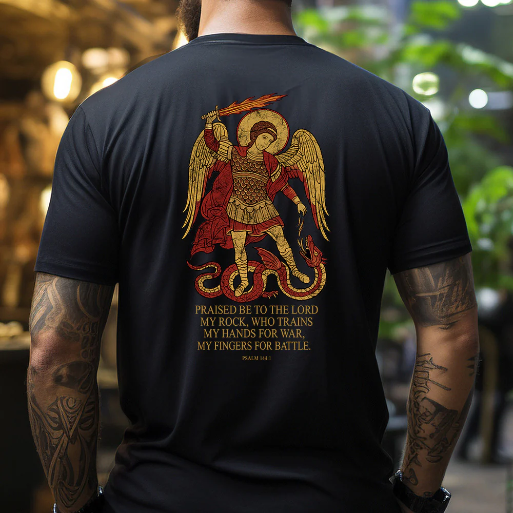Forged In Faith & Battle Black Tee